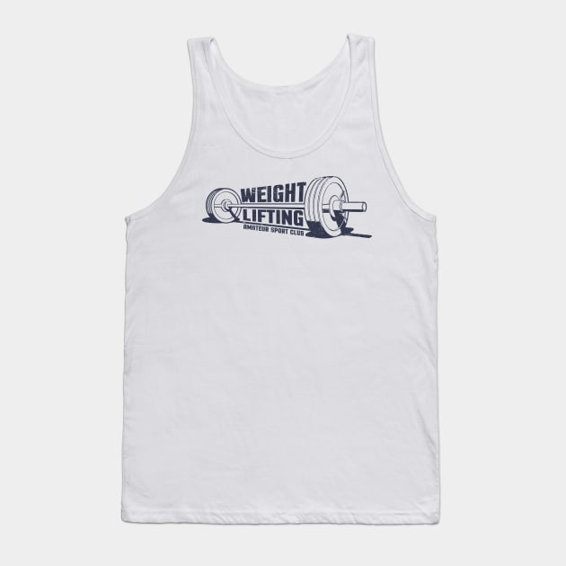 Weightlifting athleticism vintage print Tank Top by Agor2012